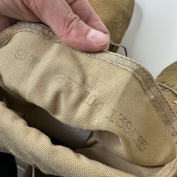 Military Lace Up Combat Boots Mens Sz 9.5 Hot Weather Desert Tan Suede Tactical - Picture 8 of 16